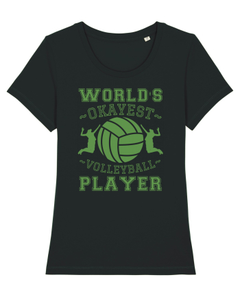 World'S Okayest Volleyball Player Black