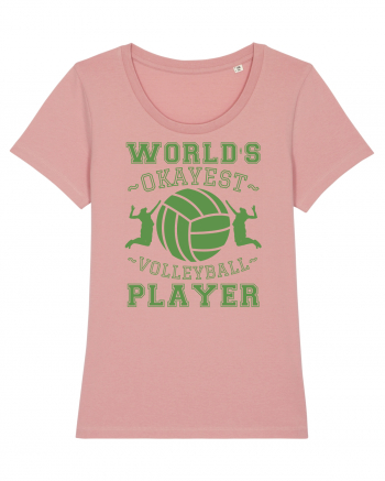 World'S Okayest Volleyball Player Canyon Pink