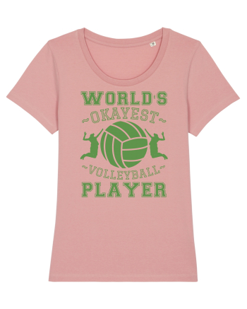 World'S Okayest Volleyball Player Canyon Pink