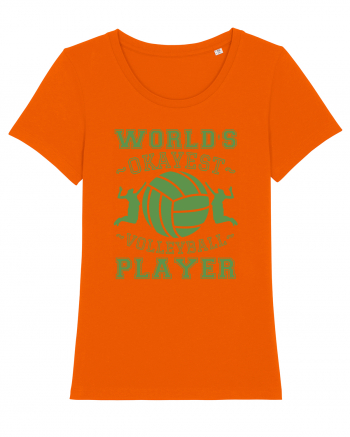 World'S Okayest Volleyball Player Bright Orange