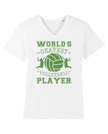 World'S Okayest Volleyball Player White