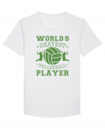 World'S Okayest Volleyball Player Tricou mânecă scurtă guler larg Bărbat Skater