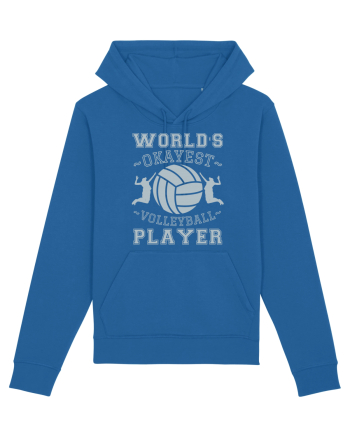 World'S Okayest Volleyball Player Royal Blue