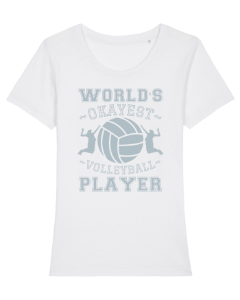 World'S Okayest Volleyball Player White