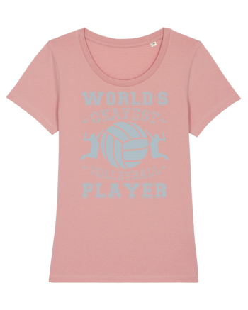 World'S Okayest Volleyball Player Canyon Pink