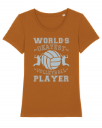 World'S Okayest Volleyball Player Tricou mânecă scurtă guler larg fitted Damă Expresser