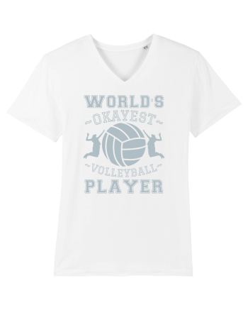 World'S Okayest Volleyball Player White
