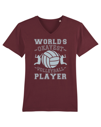 World'S Okayest Volleyball Player Burgundy