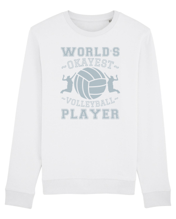 World'S Okayest Volleyball Player White