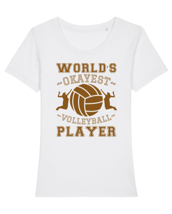 World'S Okayest Volleyball Player White