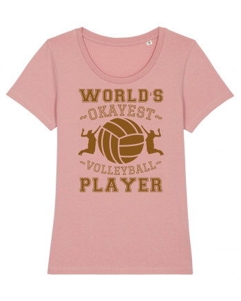 World'S Okayest Volleyball Player Canyon Pink