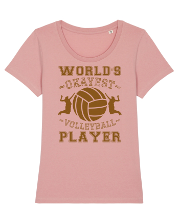 World'S Okayest Volleyball Player Canyon Pink