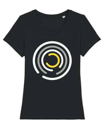Abstract Circle Black