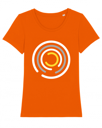 Abstract Circle Bright Orange