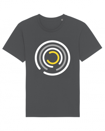Abstract Circle Anthracite