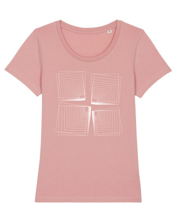 Abstract Cube Net Canyon Pink