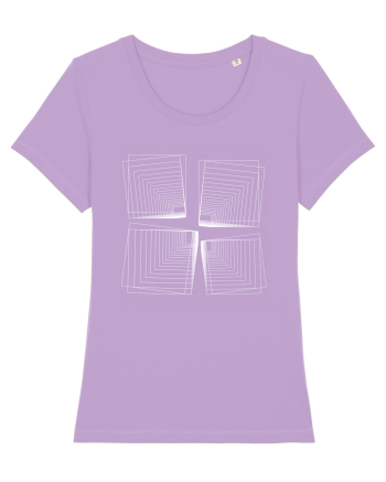 Abstract Cube Net Lavender Dawn