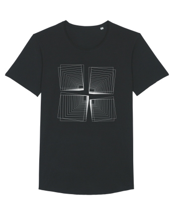 Abstract Cube Net Black
