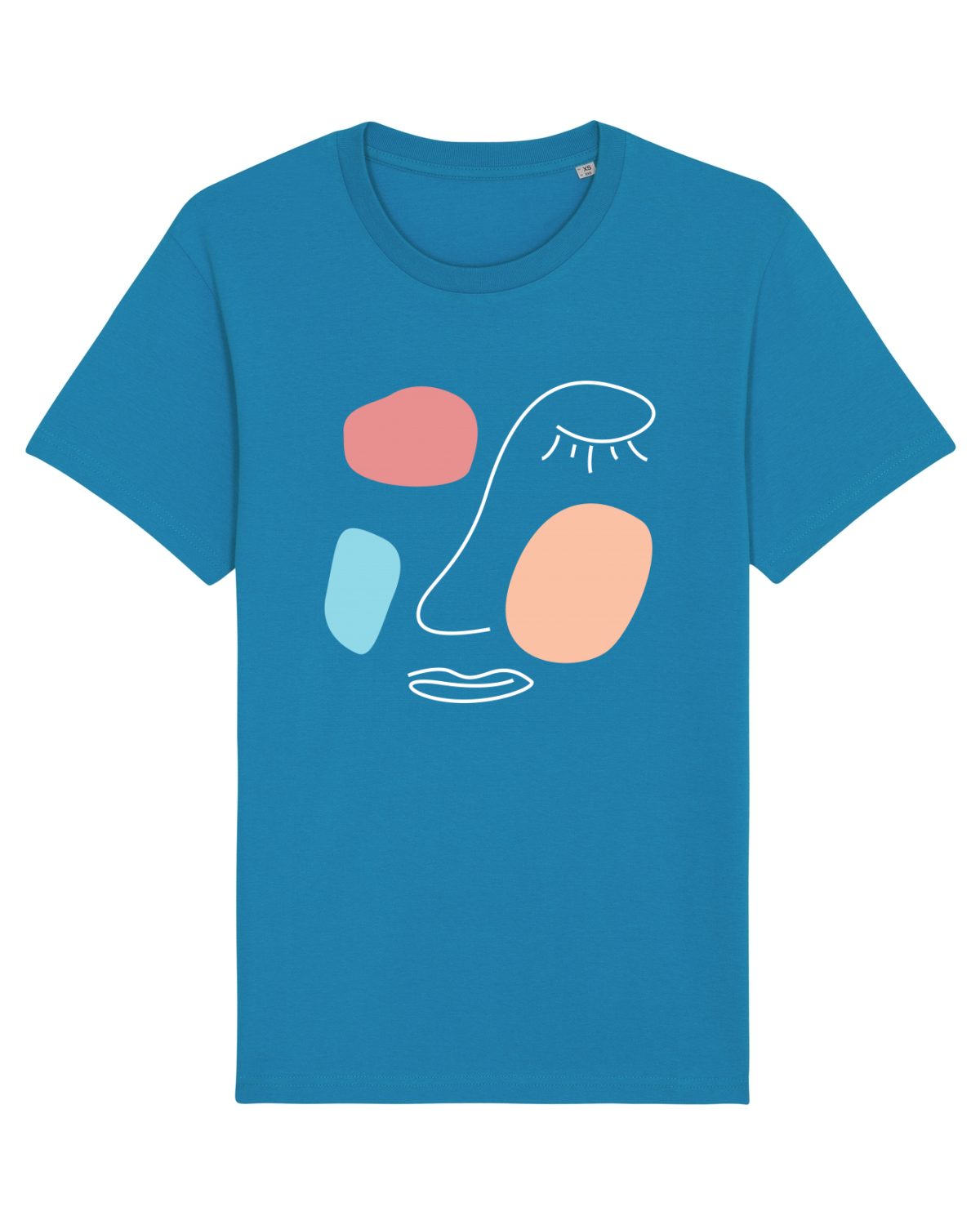 Tricou mânecă scurtă Unisex Rocker Azur