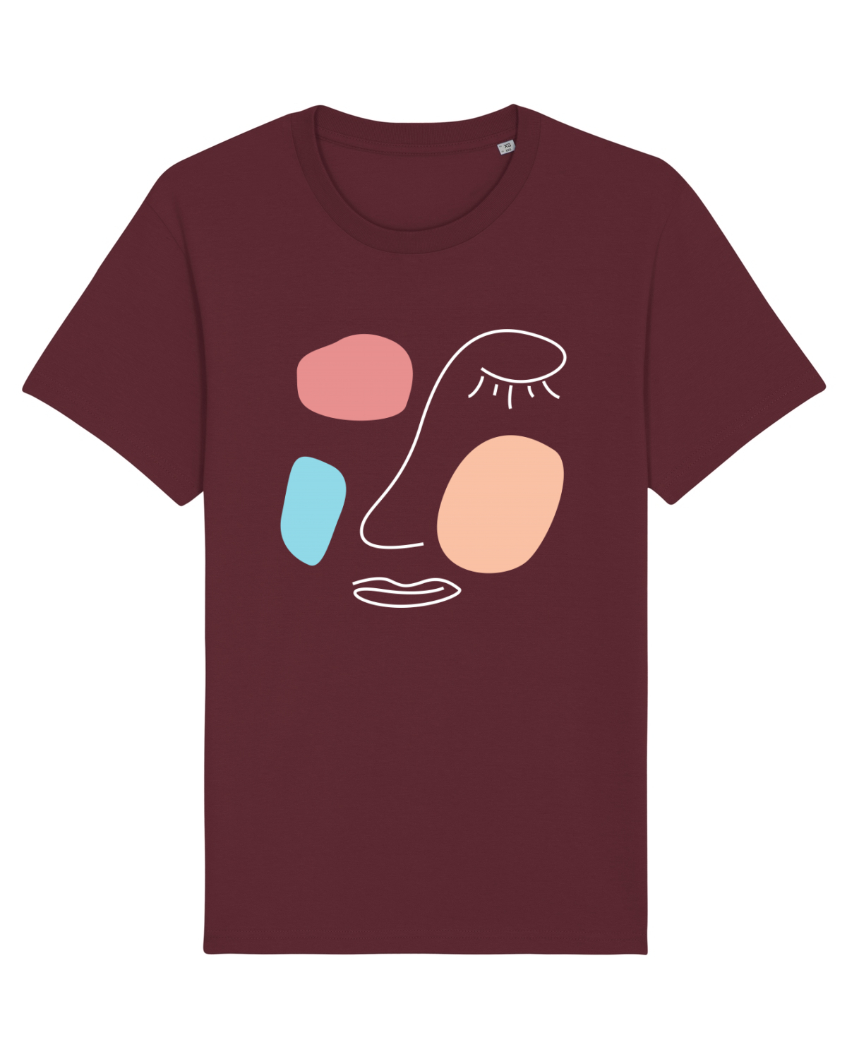 Tricou mânecă scurtă Unisex Rocker Burgundy