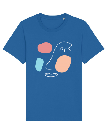 Abstract Face Royal Blue
