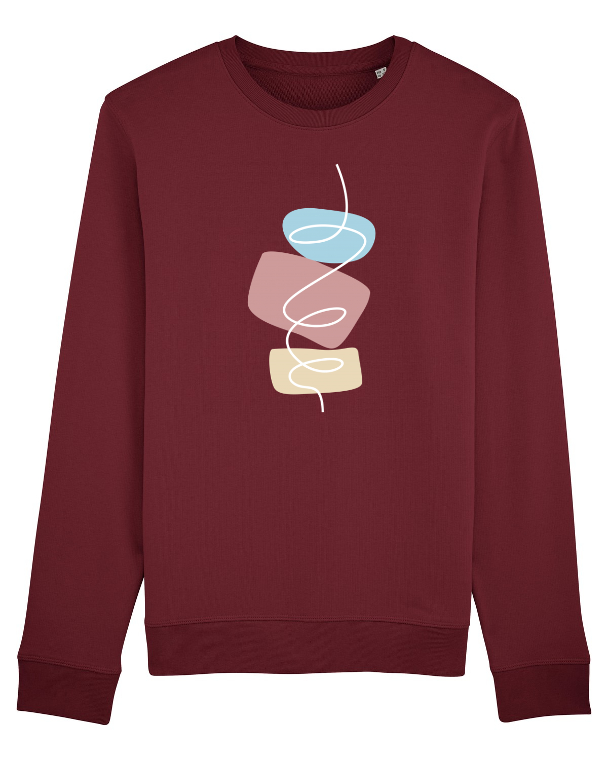 Bluză mânecă lungă Unisex Rise Burgundy