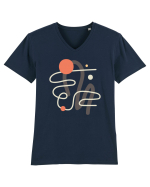 Abstract Game Tricou mânecă scurtă guler V Bărbat Presenter