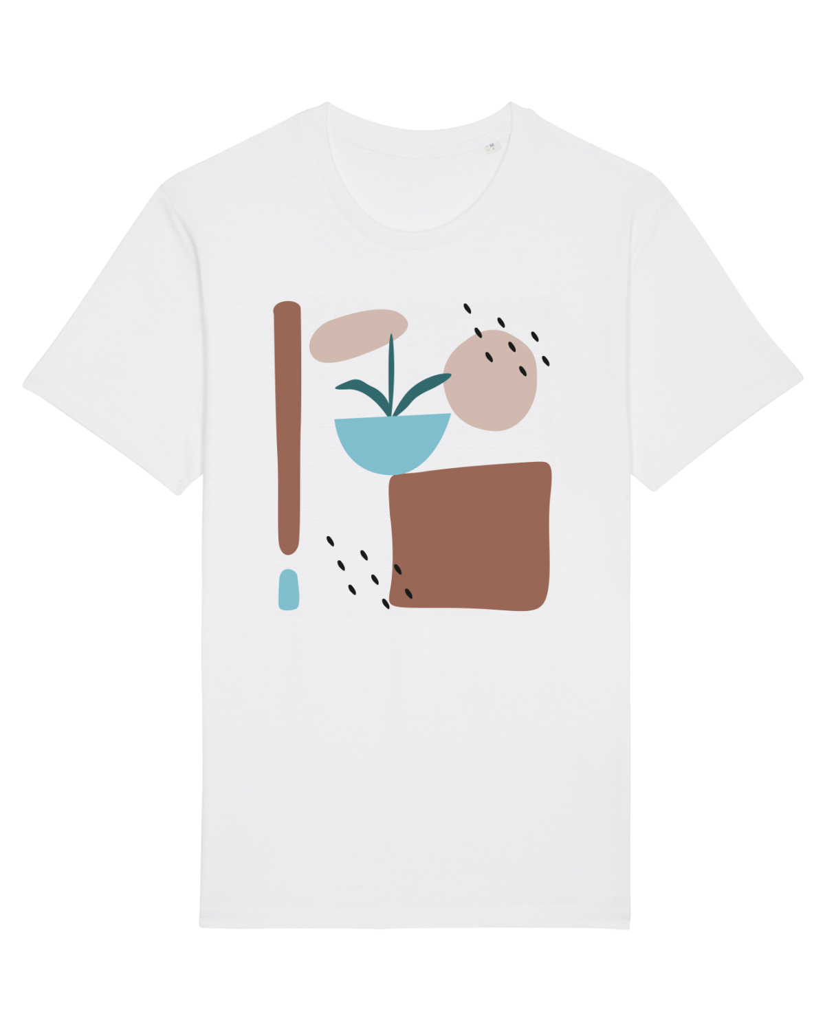 Tricou mânecă scurtă Unisex Rocker White