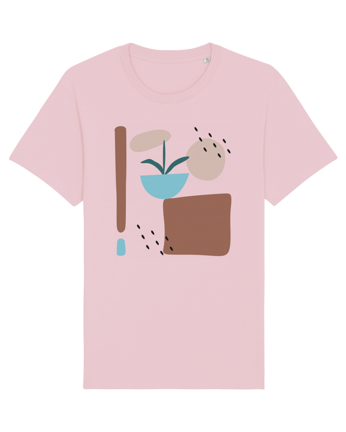 Tricou mânecă scurtă Unisex Rocker Cotton Pink
