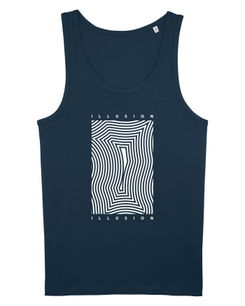 Abstract Illusion Navy