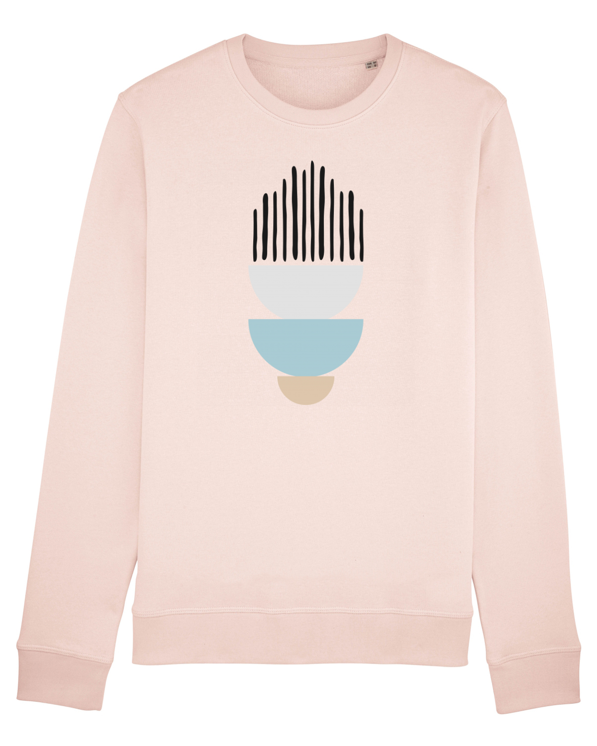 Bluză mânecă lungă Unisex Rise Candy Pink