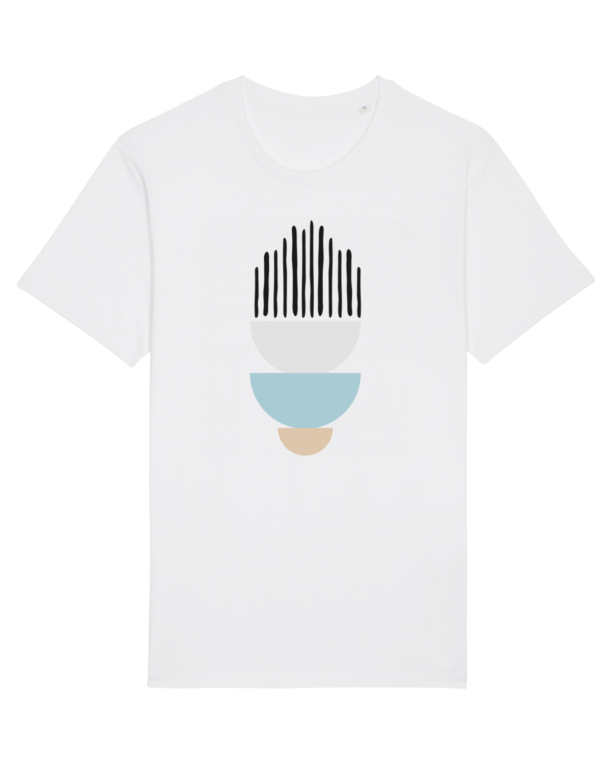 Tricou mânecă scurtă Unisex Rocker White