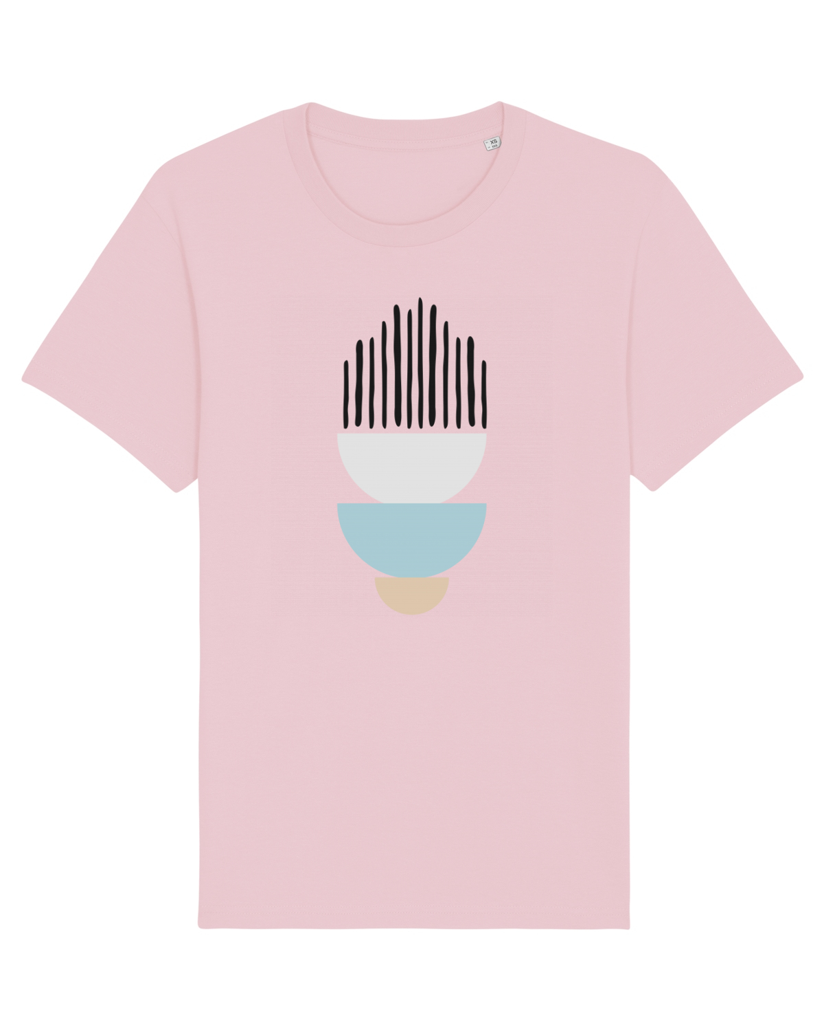 Tricou mânecă scurtă Unisex Rocker Cotton Pink
