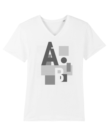 Abstract Letters White