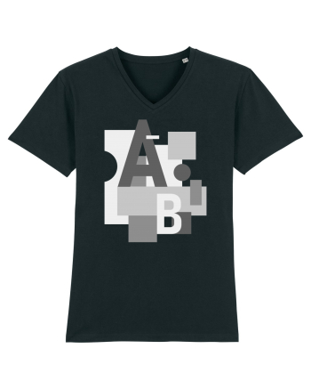 Abstract Letters Black