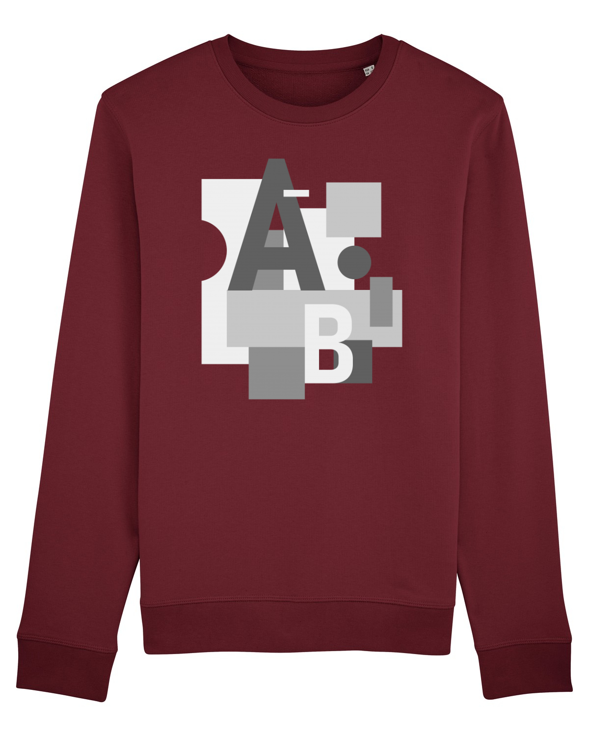 Bluză mânecă lungă Unisex Rise Burgundy