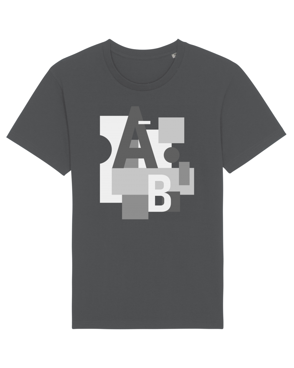Tricou mânecă scurtă Unisex Rocker Anthracite