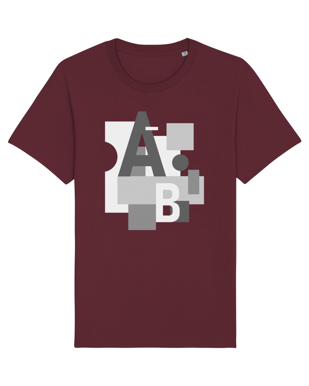 Tricou mânecă scurtă Unisex Rocker Burgundy