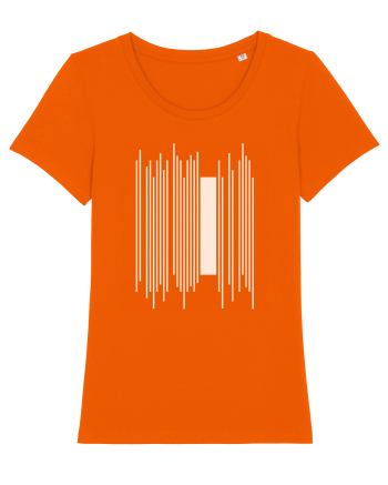 Abstract Lines Bright Orange