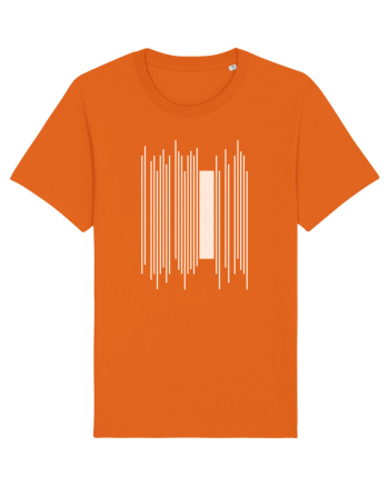 Abstract Lines Bright Orange