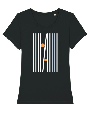 Abstract Lines and Dots Black
