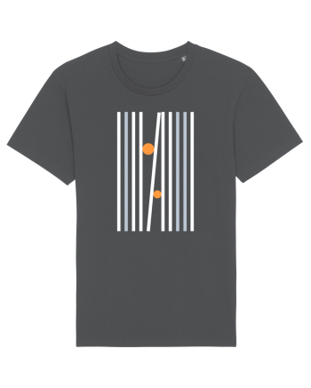 Abstract Lines and Dots Anthracite
