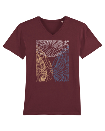 Abstract Net Burgundy