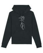 Abstract One Line Flower Hanorac Unisex Drummer