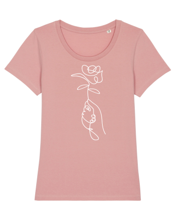 Abstract One Line Flower Canyon Pink