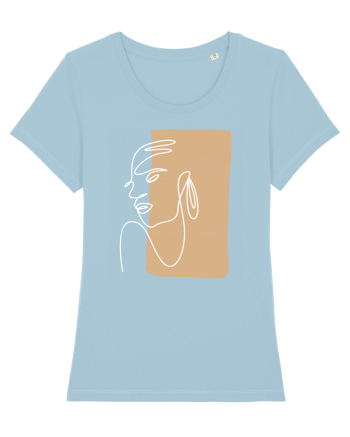 Abstract Portret Sky Blue