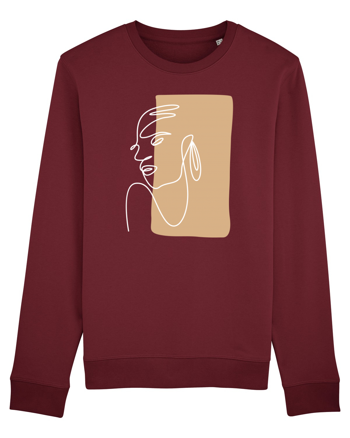 Bluză mânecă lungă Unisex Rise Burgundy