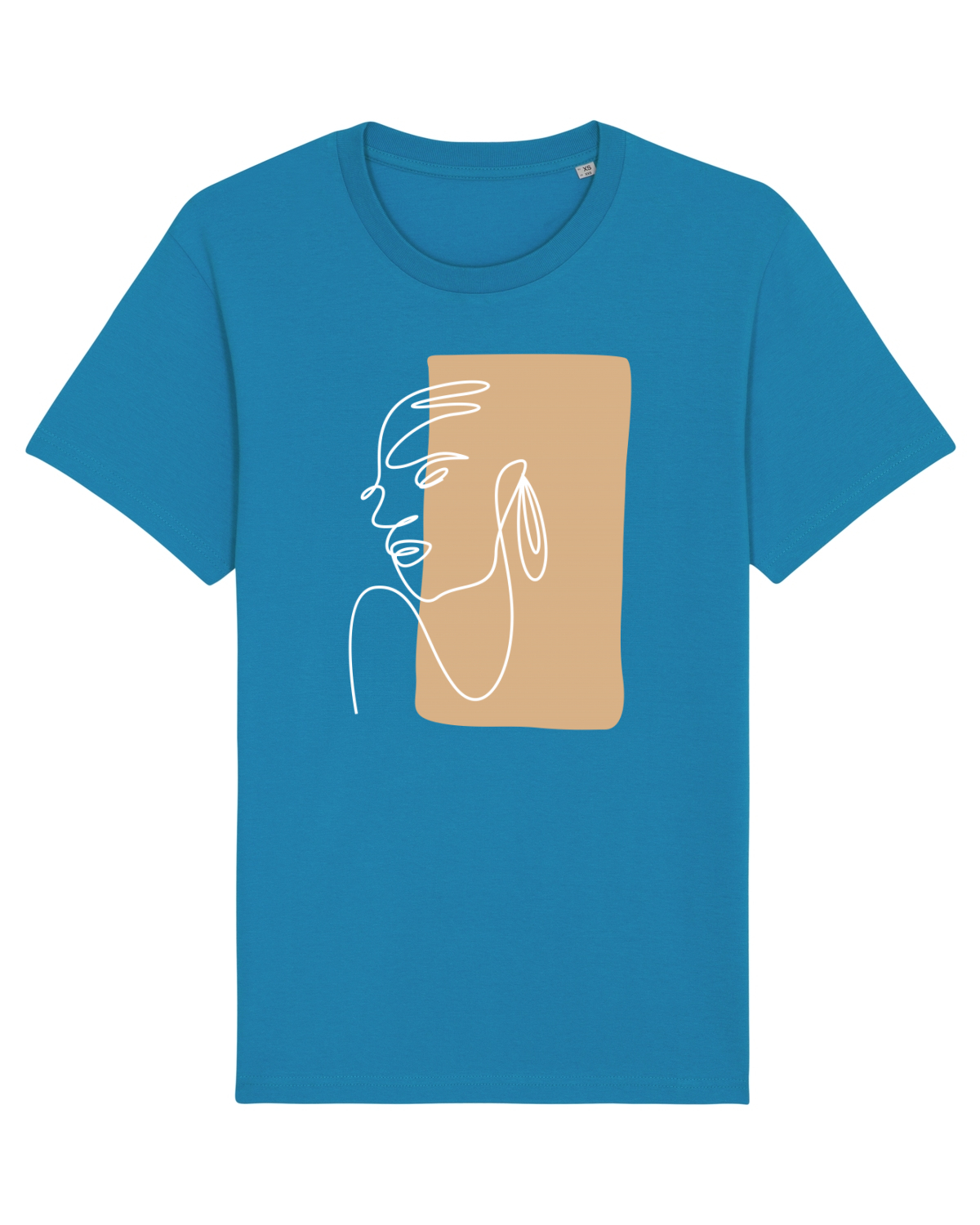 Tricou mânecă scurtă Unisex Rocker Azur