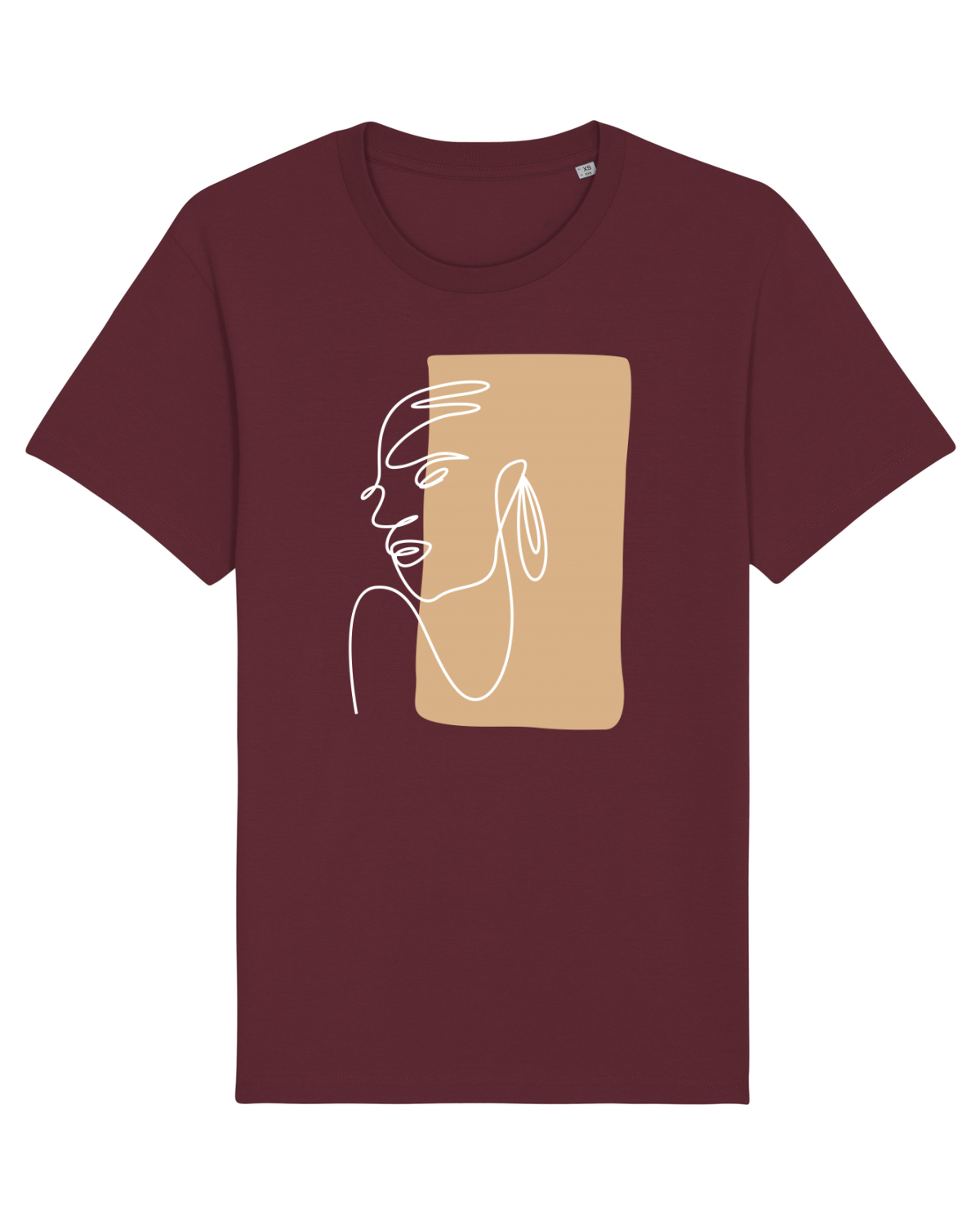 Tricou mânecă scurtă Unisex Rocker Burgundy