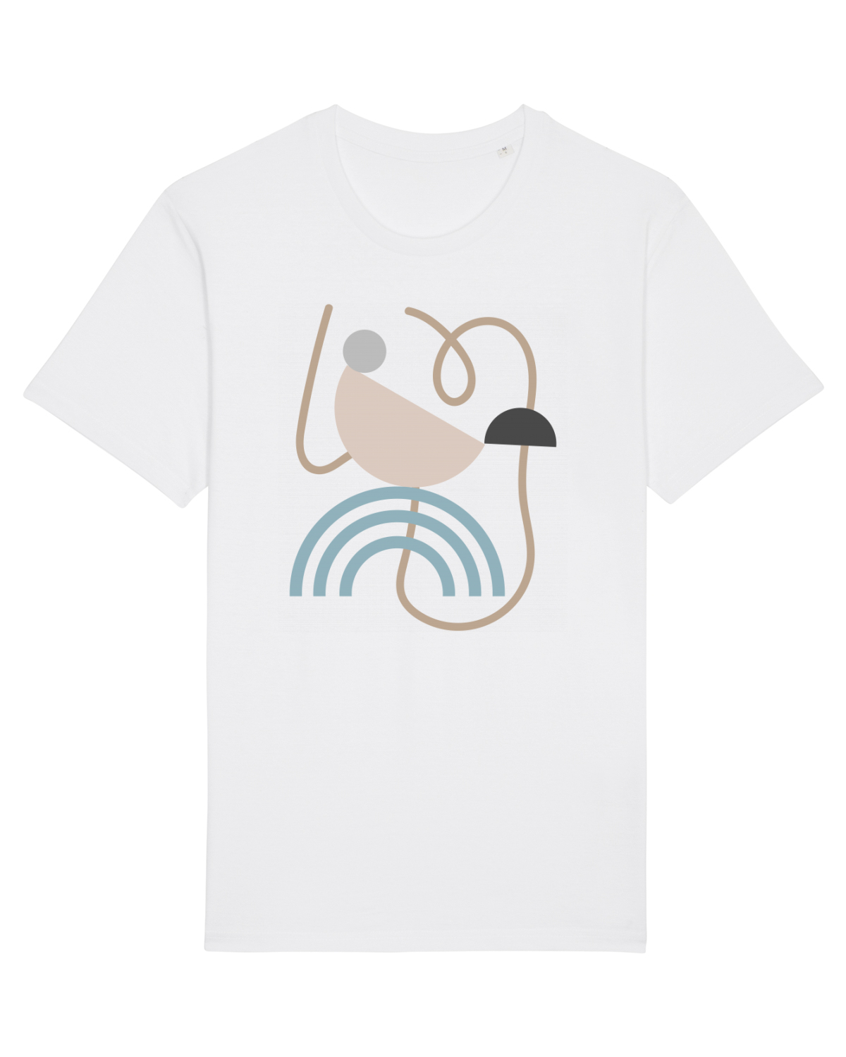 Tricou mânecă scurtă Unisex Rocker White
